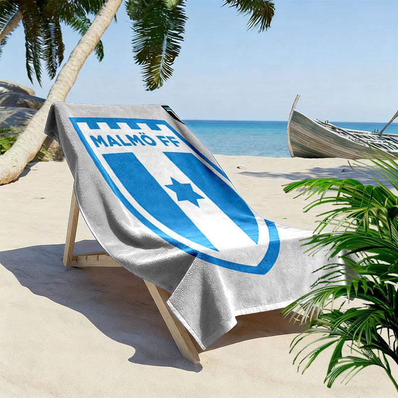 Malmö FF Print Beach Towel, Large Soft Quick Dry Towel for Beach Camping Swimming