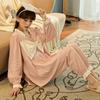 Autumn Winter Women Korean Temperament Retro Sweet Long-sleeved Cotton Pajamas Set Nordic Fashion Palace Style Princess Style Home Clothes