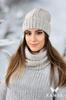 Vera Women' Beige Hat and Tube Set