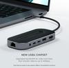 Satechi USB-концентратор USB4 Ethernet PD 8K Audio Jack Hub с MacBook iPad Type-C Multi-Hub 6-в-1 2.5G, зарядка USB-C, HDMI, данные USB-A/USB-C, USB-C