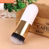 Compact Traceless Mushroom Head Foundation Brush: Portable, Beginner-Friendly, Anti-Caking, Round and Flat Head for BB Cream Application