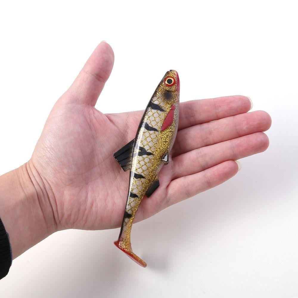 3D Eyes Artificial Swimbait T Tail Fishing Tackle Portable Simulated Fake Bait  Sea Fishing