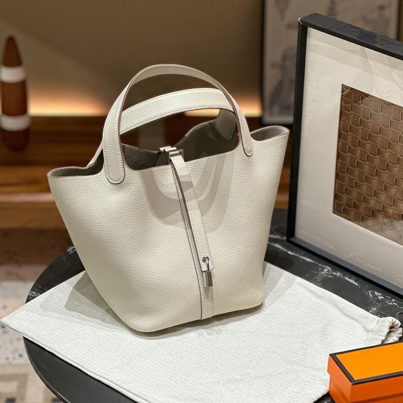 Новая женская сумка из натуральной кожи, кожа TOGO, кожа 1822 см, корзина для овощей, ручная сумка-ведро, Cross Border