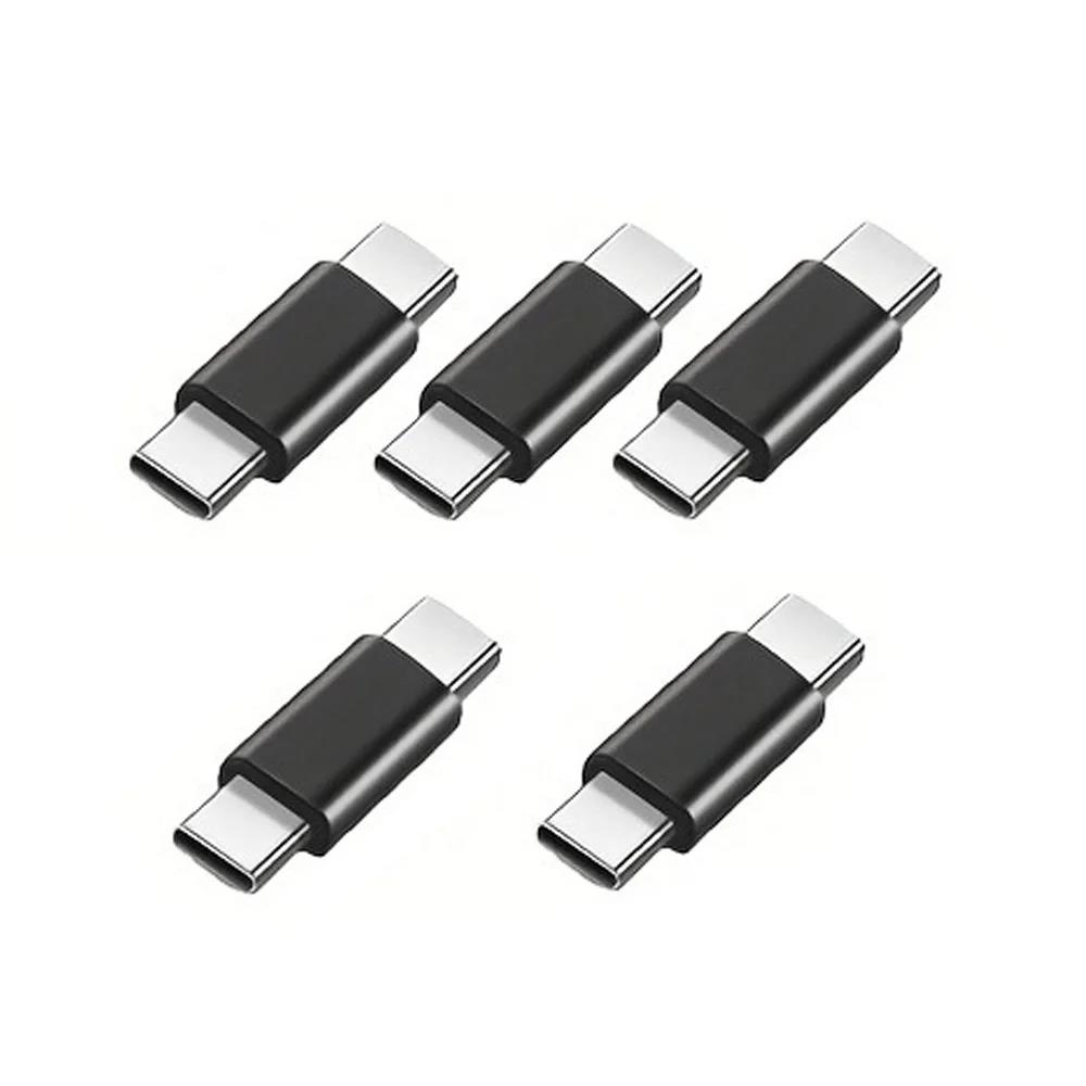 USB C Male to Male Adapter USB Type C Coupler Extender Support PD 5Gbps for Thunderbolt 4/3 MacBook Pro/Air Laptop Phones 3