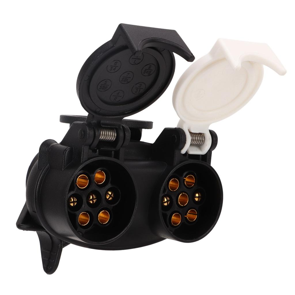 Адаптер для прицепной вилки с 13-контактного на 7-контактный, адаптер для двухконтактной вилки для всех прицепных вилок