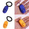 Dogs Training Clicker Plastic Dogs Click Trainer Tool Adjustable Help Wrist Strap Sound Keychain Dogs Training Clicker
