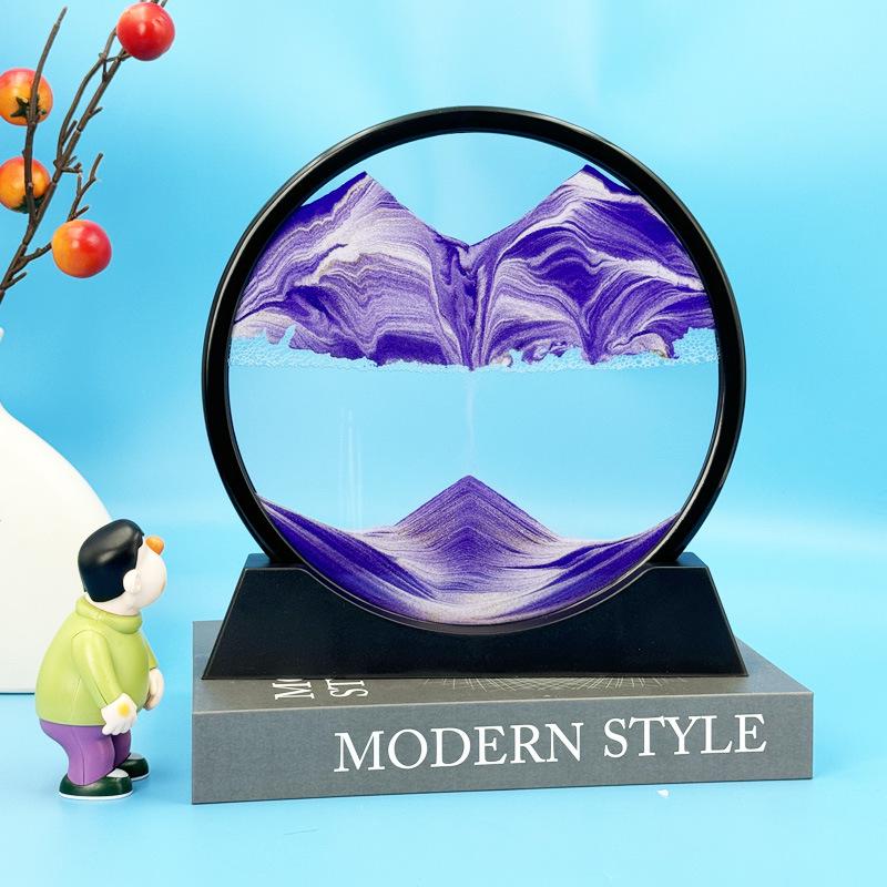 3D Кинетическая картина «Песочные часы»: Креативные песочные часы для декора гостиной