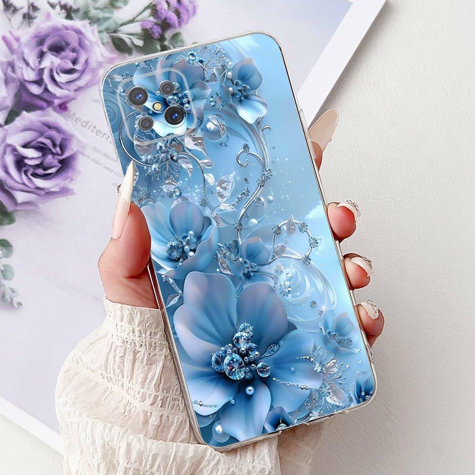 Прозрачный чехол-крышка для Oppo Reno 4Z 5G CPH2065 Милый Кот Модные Цветы Расписанный Мягкий Задний Чехол Для Телефона Oppo Reno4 Z 5G