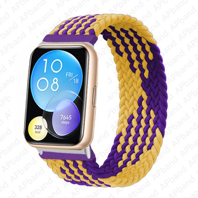 Эластичный нейлоновый ремешок без пряжки для Huawei Watch Fit 2 Sport, плетеный ремешок, наручные аксессуары для умных часов Huawei Fit 2 Watch