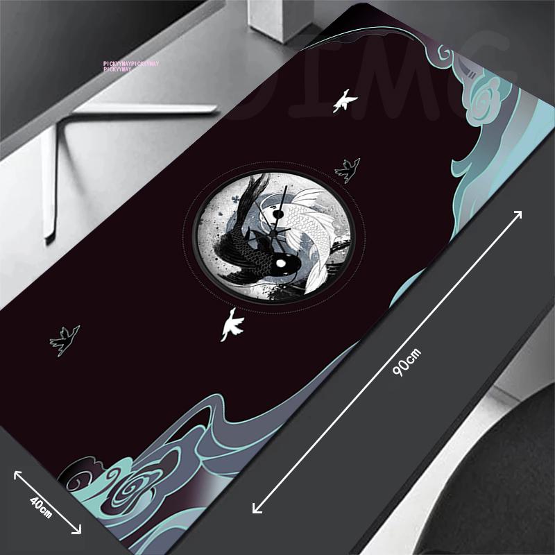 Mouse Pad Fox Mask Large Gamer Mousepad Keyboard Mat Natural Rubber Mouse Mats xcm Waterproof Desk Pad Design Desk Rug