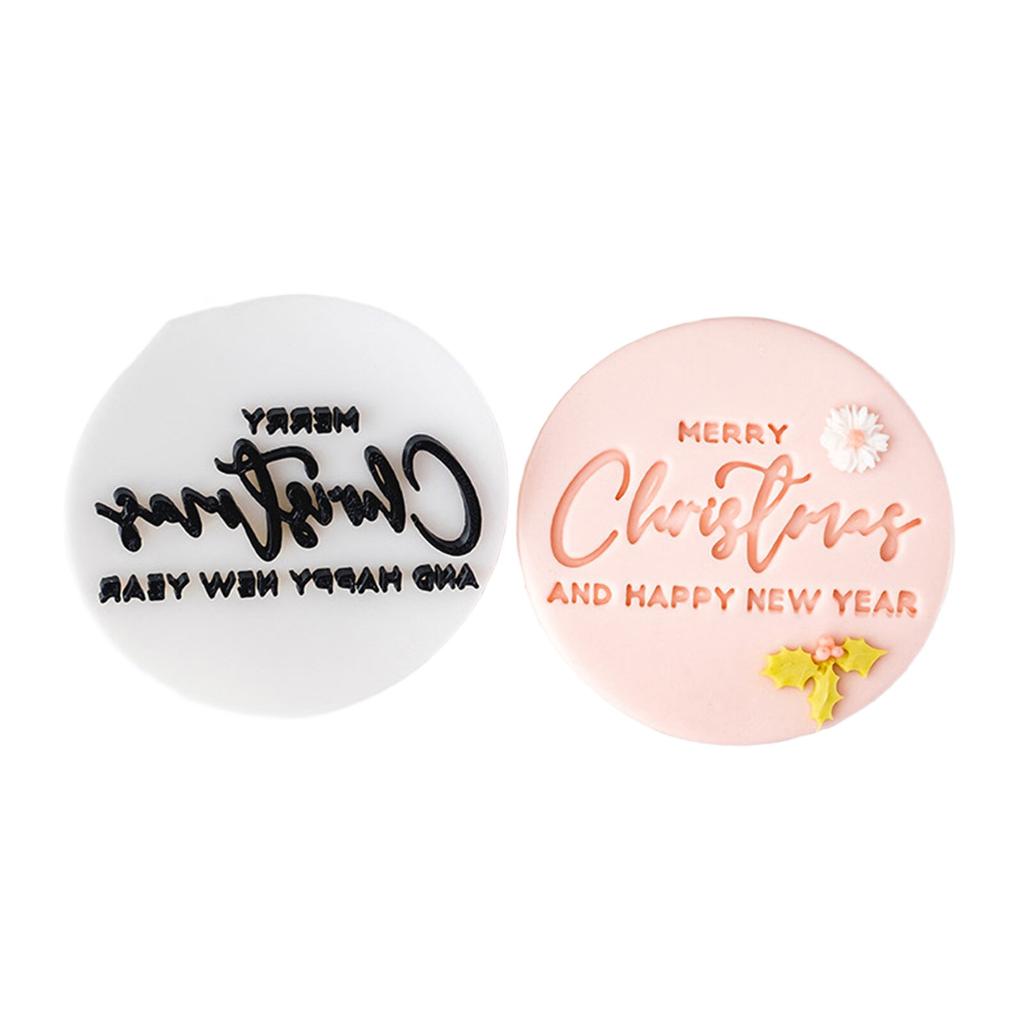 Рождественские формочки для печенья с помадкой и английскими поздравлениями. Пищевые формы для выпечки, подходящие для праздничных угощений.