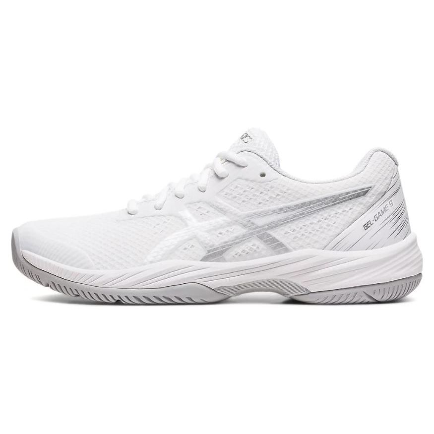 Asics Белые женские кроссовки Gel Game 9 из чистого серебра 1042A211-100