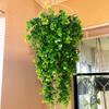 1/2pcs Artificial Plastic Plants 5 Heads 45 Mesh Fern Vine Cheap Wreaths Wedding Festival Home Courtyard Wall Hanging Decoration