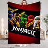 Игровое одеяло-плед N-Ninjagos для мальчиков Летний лагерь Диван Кровать Мягкое Пушистое Разных размеров Покрывало для дневного сна Все сезоны