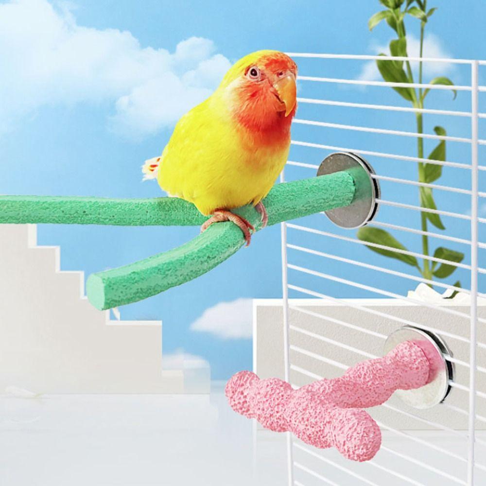 Resin Bird Grinding Claw Stick Y/T Shaped Bird Chew Rod Bird Standing Perches Stick  Budgie