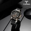 Мужские металлические часы Torso T76 Balios Multi Diamond Watch (кожаный ремешок в комплекте),Корейские популярные часы