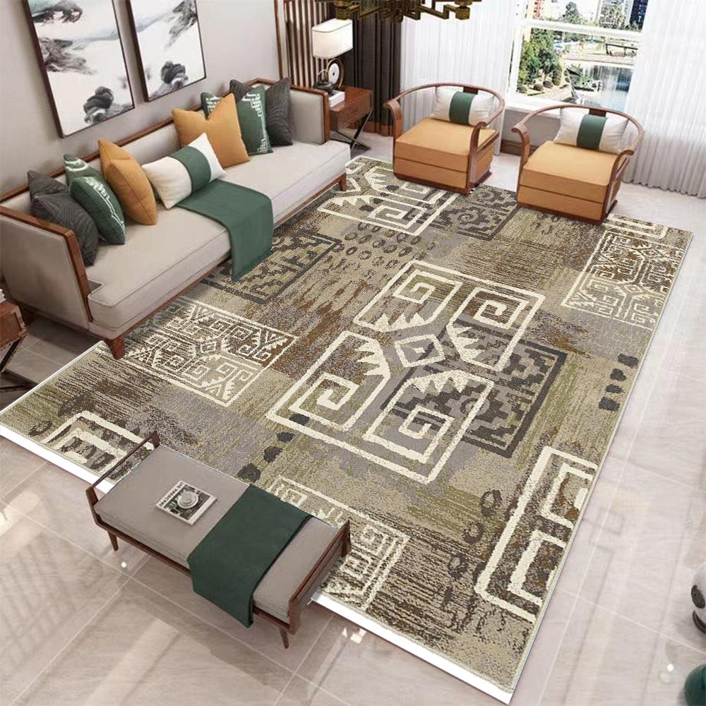 Light Colored Series Bohemian Ethnic Style Living Room Decoration Carpet Bedroom Bedside Carpet Leisure Balcony Sofa Cushion