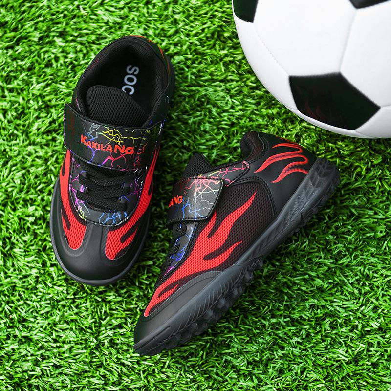 Summer Breathable Mesh Boys And Girls Football Shoes 6-12 Years Old Primary School Students Broken Nails Children'S Professional Football Training