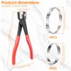 21Pcs Carbon Steel Hose Clamp Pliers CV Boot Clamp Pliers Tool With 20 Clip for Automotive Repair and Maintenance Clamp Pliers