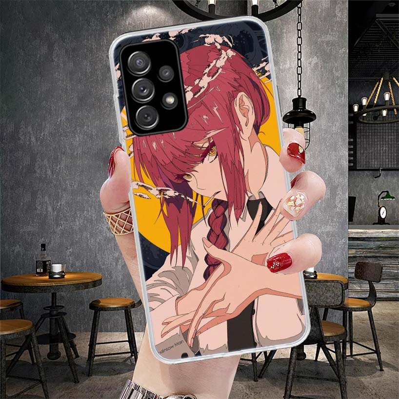 Мягкий чехол для телефона C-Chainsaw Man Makima для Samsung Galaxy A12 A22 A32 A52 A72 A02S A51 A50S A71 A70 A31 A20S Note 20 Ultra S10 A
