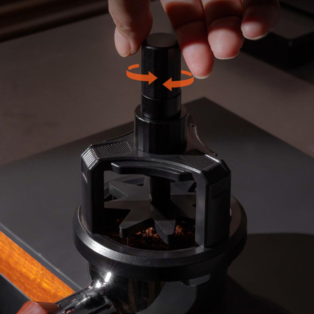 Кофейный перемешиватель с регулируемой высотой иглы и магнитной основой, вращающийся распределитель кофейного порошка для эспрессо, кофейные аксессуары