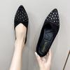 Новый стиль Популярный пункт Простая мода Одинарная обувь Мелкий вырез Повседневное сочетание Модная удобная одинарная обувь Обувь на плоской подошве