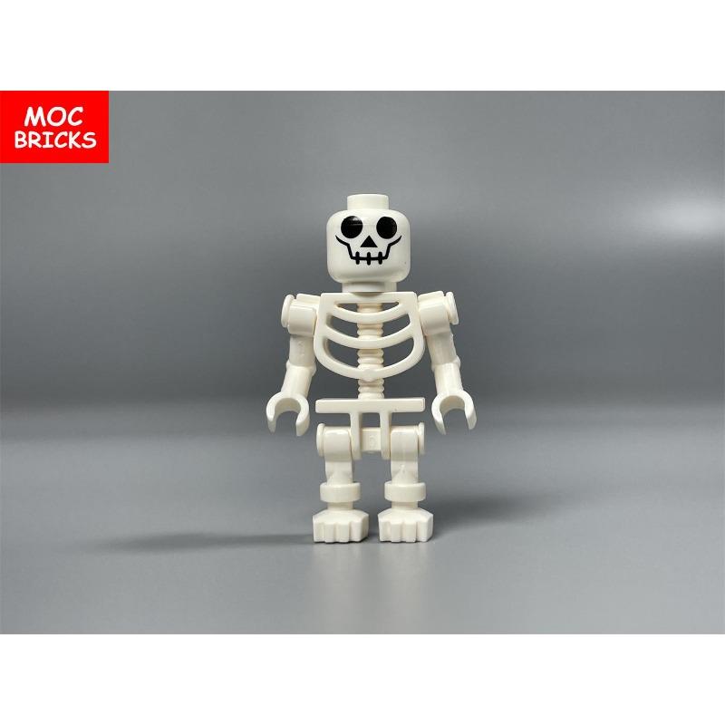 MOC Кубики Длинноногий Скелет Череп Фигурка Демоническое Выражение Лица Древесный Монстр Строительные Блоки Игрушки Для Детей Подарки