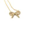 [K6690] - Gold-Plated 'Romantic Knot' Necklace