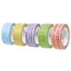 Kamiiso Masking Tape with by Miki Set of 5 15cm Wide X 7m Roll Sangyo's Japanese-made "Saien" "Tear-off Art" Tamura, Rolls,