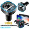 Автомобильный Bluetooth-совместимый 5.0 FM-модулятор-передатчик, умная голосовая навигация, MP3-плеер, быстрая зарядка, двойной USB-зарядник