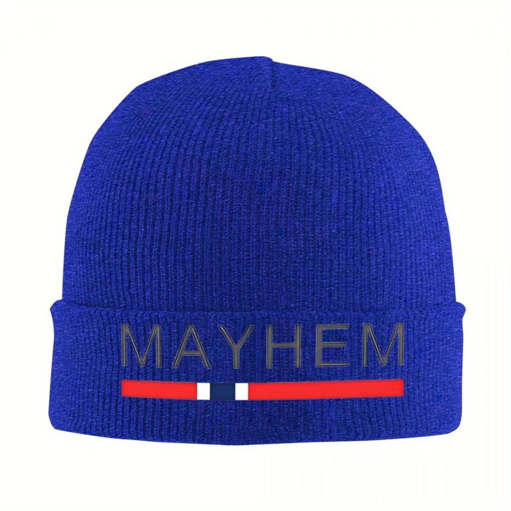 New New Mayhem Norway Beanie Hats Knitting Hat Gym Elastic Unisex Adult Caps Spring Design Cute Bonnet Hats Gift
