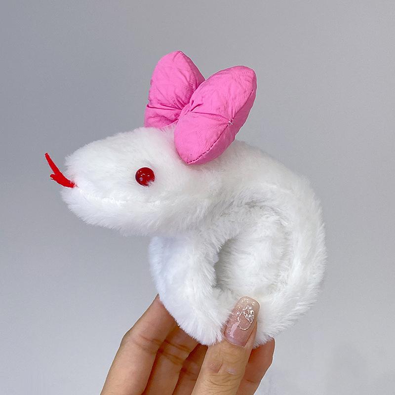 Мультяшная маленькая змея, плюшевая, хлопающая, круглая, аниме-игрушки, кавайные, мягкие куклы, забавная, креативная, змея, кукла, подарок на день рождения для детей