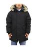 POLO RALPH LAUREN Fur Hooded Down Size 0101985 Men's N-3B Jacket, L, Black,