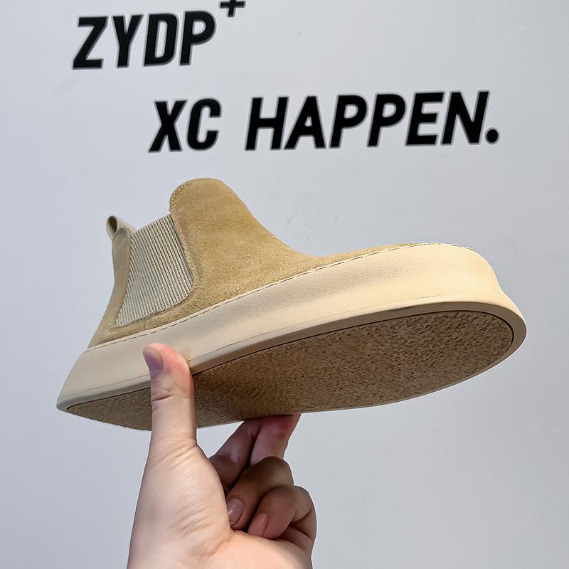 Мужские ботинки мартинс 2024 новые осенние ретро британский стиль мужские ботинки короткие ботинки средней высоты ботинки челси 1203-A