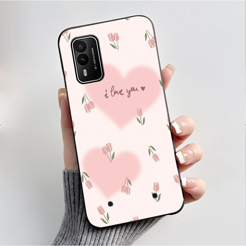 Печатный чехол для телефона Nokia XR21 Coque Capa Мягкий силиконовый черный корпус Чехол Милый Цветок Мультяшный Корпус Fundas