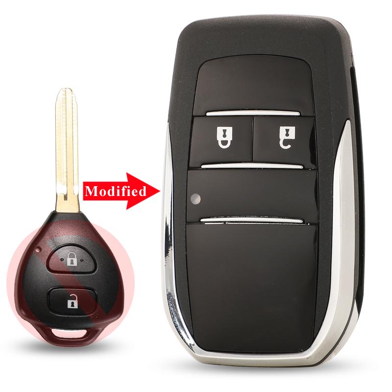 Upgrade 2/3/4 Button Flip Key Case For Toyota Reiz Camry Rav4 Yaris Corolla 4Runner Avlon Folding Car Remote Key Shell