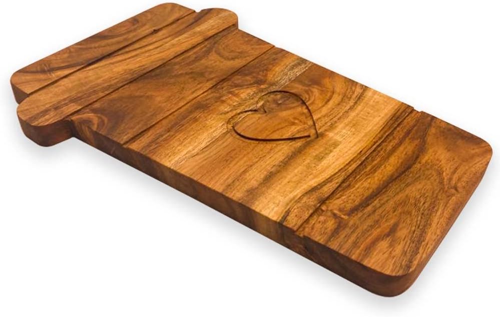 Подарок ко Дню святого Валентина Органическая акация кухонная разделочная доска для нарезки колбасных изделий Поднос для разделки мяса и сыра
