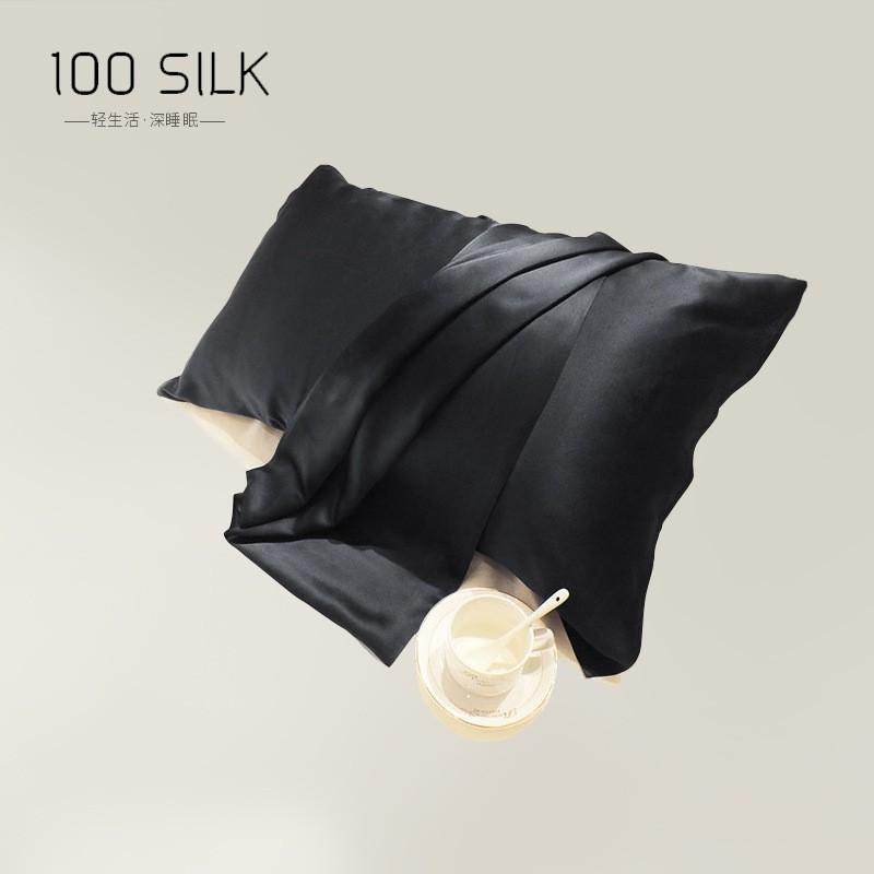 OEKO-TEX Certified 100% Pure Mulberry Silk Pillowcase 19 Momme Heavyweight Travel Pillow Cover Single Use