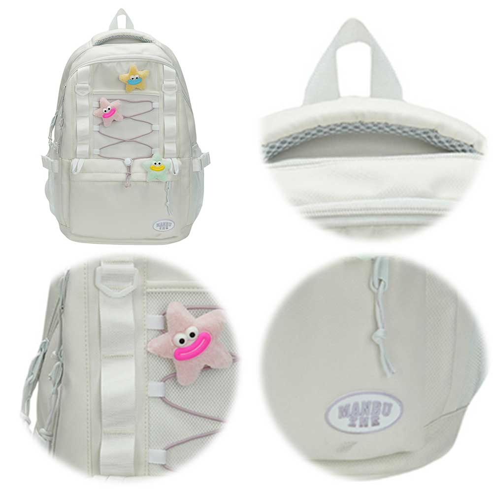 Рюкзак для женщин с несколькими карманами, нейлоновый рюкзак на молнии, большая вместимость, рюкзак для путешествий, поездок на работу и отдыха