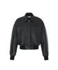 Ox Studios Lambskin Crop Leather Jacket