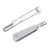 Precisions Aircraft Model Metal Clevis Set, 10Pcs Chuck Pull Rod Connectors Clamp Servo Rod Fittings