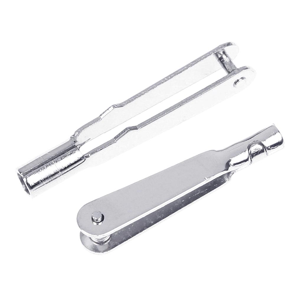 Precisions Aircraft Model Metal Clevis Set, 10Pcs Chuck Pull Rod Connectors Clamp Servo Rod Fittings