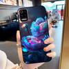 Soft TPU Phone Case For LG K52 K62 Q52 Black Silicone Back Cover For LGK52 LGQ52 LGK62 Fashion Flower Shell Fundas Bumper