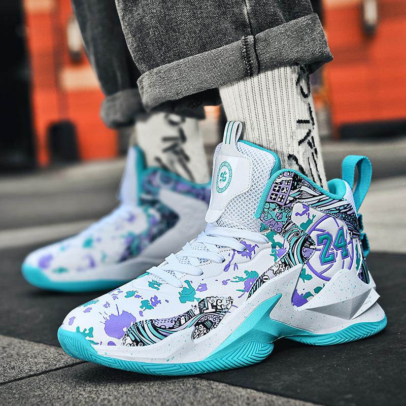 Новые мужские баскетбольные кроссовки, спортивные модные легкие баскетбольные армейские ботинки для пар, Нескользящие удобные кроссовки для юниоров