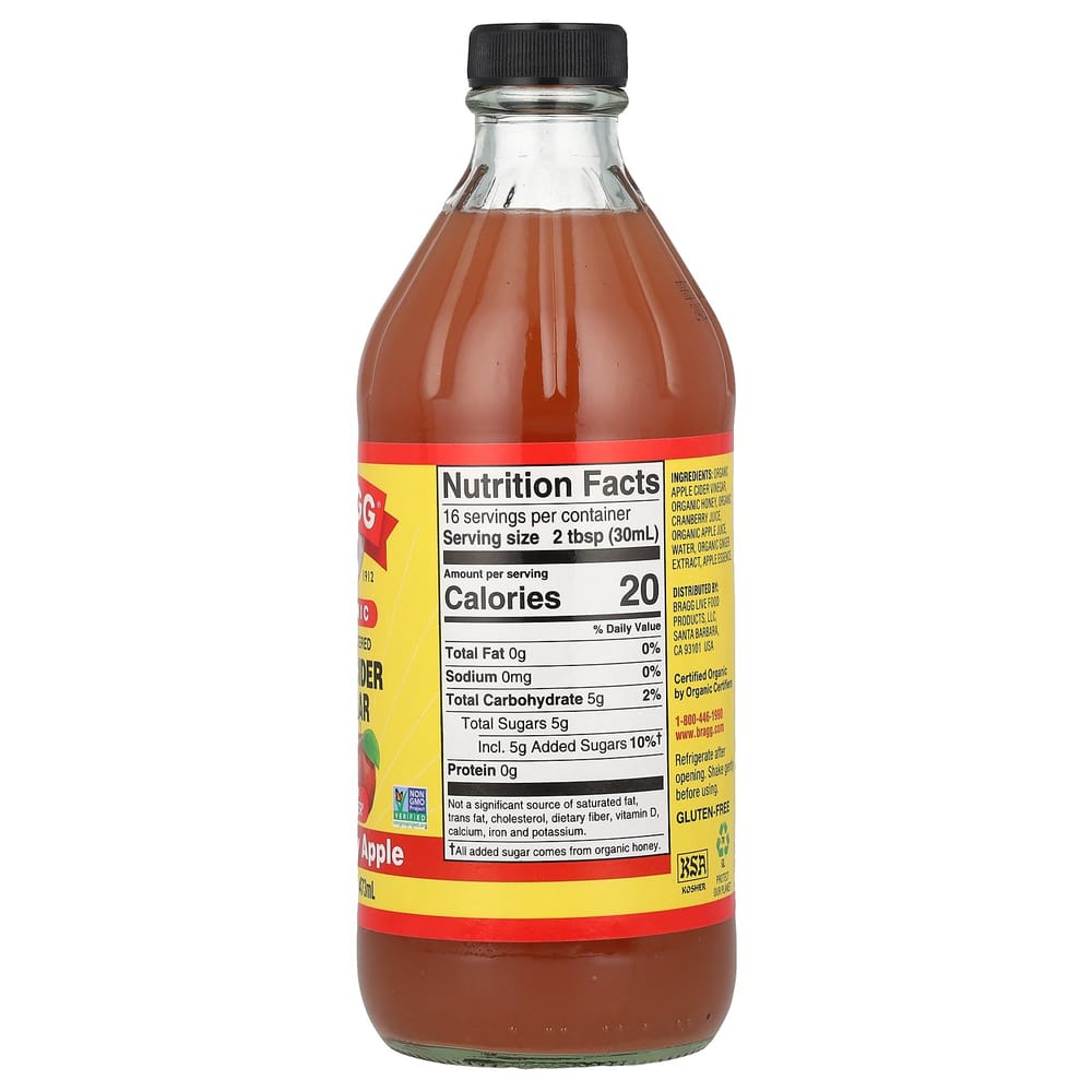 IHerb Яблочный уксус с матерью, клюквенно-яблочный вкус, 473 мл (16 жидких унций)