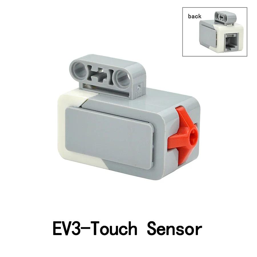 Большие и средние сервомоторы Строительные блоки Высокотехнологичная серия Power Functions Для 45544 EV3 Датчик цвета Сенсор касания Ультразвуковой датчик