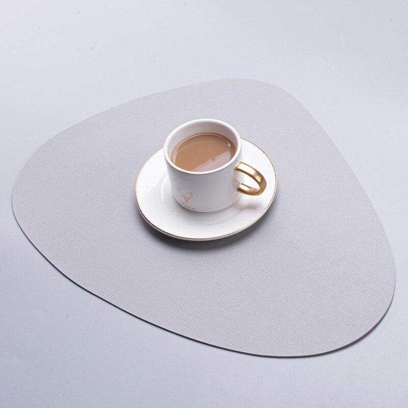 2/6 шт., коврик из искусственной кожи, салфетки для стола, водонепроницаемая нескользящая салфетка для посуды, посуда, кухонные аксессуары