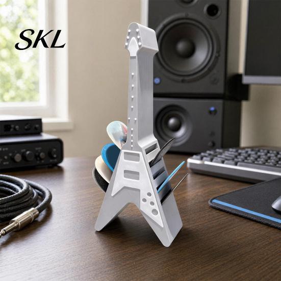 Guitar Pick Holder Picks Holder, Double Side Shape Display Decorative Living Room Music Decor Storage Rack for Players And Enthusiasts Stand
