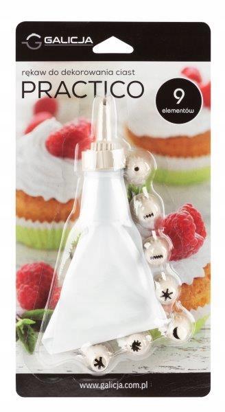 Sleeve Cake Decorator Bag + 7 Tips 1 Pc