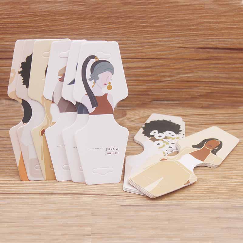 Новое поступление 50 шт. 4,5x12,0 см цветные бумажные карточки для печати ювелирных изделий ожерелье браслет бирка для показа ювелирных изделий этикетка бирка